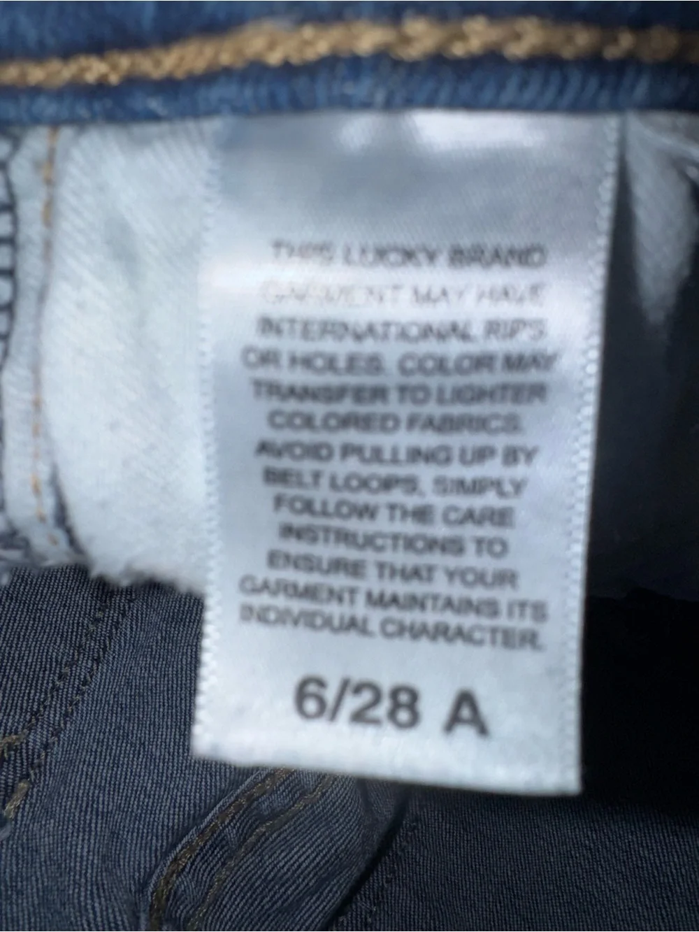 Lucky Brand Women’s Button Fly Ankle Jeans Size 6/28 Blue High Rise Raw Hem - Picture 8 of 8